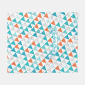 Indiaanse Indiaanse Baby Boy Tribal Tepee Fleece Deken (Voorkant (Horizontaal))