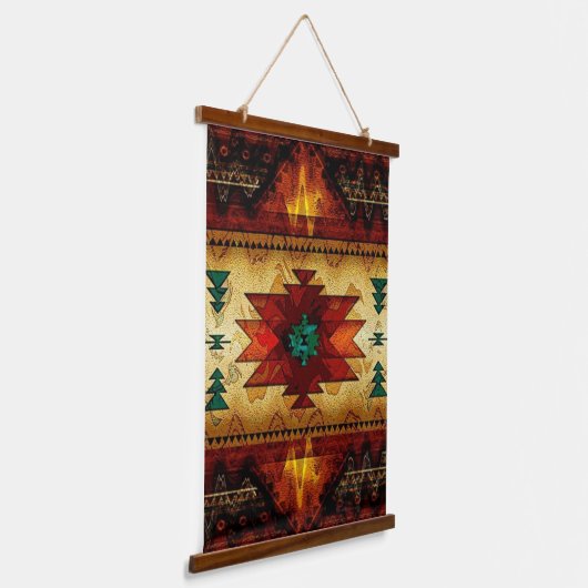 Indiaanse Indiaanse kunst in het zuidwesten Hangend Wandkleed (Gebogen)