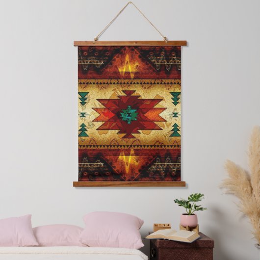 Indiaanse Indiaanse kunst in het zuidwesten Hangend Wandkleed (Slaapkamer)