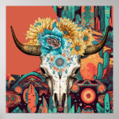 Indiaanse Indiaanse kunst print (Voorkant)