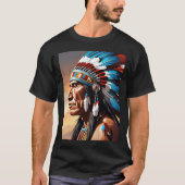 Indiaanse Indiaanse kunst T-shirt (Voorkant)