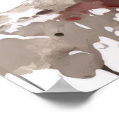 Indiaanse Indiaanse portret krijger schilderij Poster (Hoek)