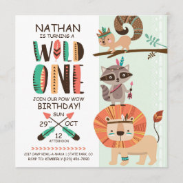 Indiaanse Indiaanse Pow Wow Verjaardag Kaart