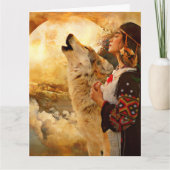 INDIAANSE INDIAANSE VROUW VERJAARDAG GROET KAART (Voorkant)