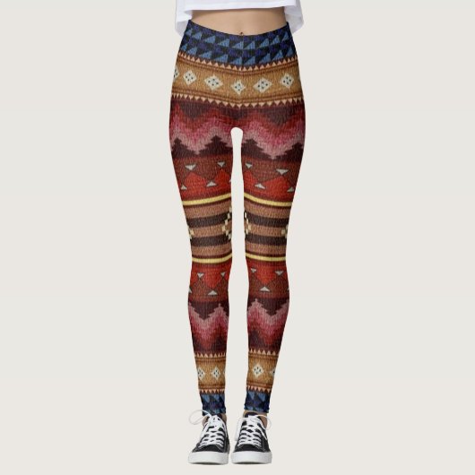 Indiaanse Indiaanse Zuidwest Gym Meisjes/Vrouwen Leggings (Voorkant)