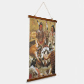 Indiaanse Indiaanse zuidwestelijke kunst muur Hangend Wandkleed (Gebogen)