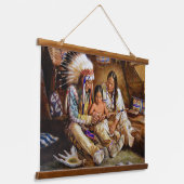 Indiaanse Indiaanse zuidwestelijke kunst muur Hangend Wandkleed (Gebogen)