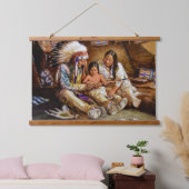 Indiaanse Indiaanse zuidwestelijke kunst muur Hangend Wandkleed (Slaapkamer)