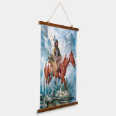 Indiaanse Indiaanse zuidwestelijke kunst muur Hangend Wandkleed (Gebogen)