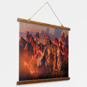 Indiaanse Indiaanse zuidwestelijke kunst muur Hangend Wandkleed (Gebogen)