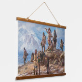 Indiaanse Indiaanse zuidwestelijke kunst muur Hangend Wandkleed (Gebogen)