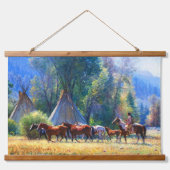 Indiaanse Indiaanse zuidwestelijke kunst muur Hangend Wandkleed (Voorkant)