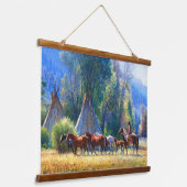 Indiaanse Indiaanse zuidwestelijke kunst muur Hangend Wandkleed (Gebogen)