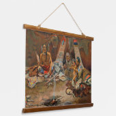 Indiaanse Indiaanse zuidwestelijke kunst muur Hangend Wandkleed (Gebogen)