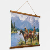 Indiaanse Indiaanse zuidwestelijke kunst muur Hangend Wandkleed (Gebogen)