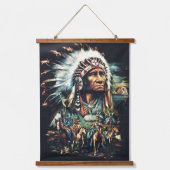 Indiaanse Indiaanse zuidwestelijke kunst muur Hangend Wandkleed (Voorkant)