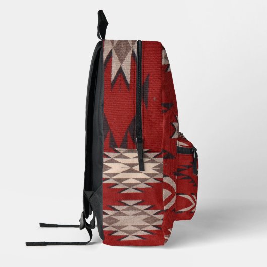 Indiaanse Indiaanse zuidwestelijke patroon rood Bedrukte Rugzak (Links)
