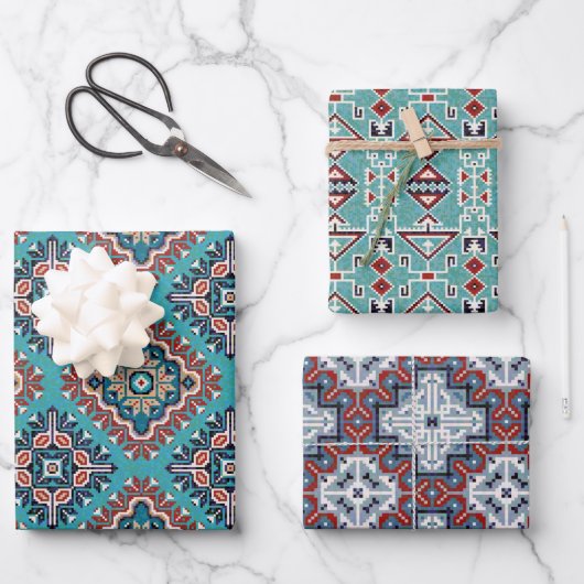 Indiaanse indianen Navajo Pattern Inpakpapier Vel (Voorkant)