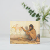 Indiaanse indianenartiest door Couse Briefkaart (Staand voorkant)