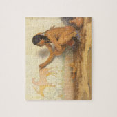  Indiaanse indianenartiest door Couse Legpuzzel (Verticaal)