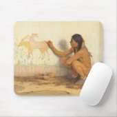  Indiaanse indianenartiest door Couse Muismat (Met muis)