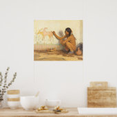  Indiaanse indianenartiest door Couse Poster (Keuken)