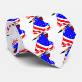 Indiaanse indianenstroop in Amerikaanse vlag Stropdas (Opgerold)