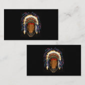 Indiaanse inheemse peo visitekaartje (Voorkant / Achterkant)