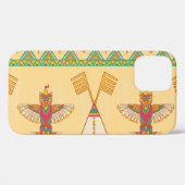 Indiaanse inheemse sierachtergrond. Case-Mate iPhone case (Achterkant (horizontaal))