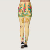 Indiaanse inheemse sierachtergrond. leggings (Achterkant)