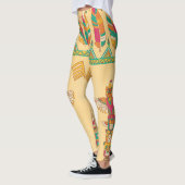 Indiaanse inheemse sierachtergrond. leggings (Links)