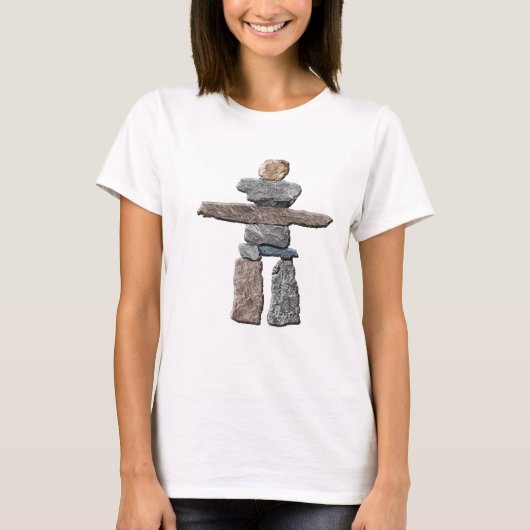 Indiaanse Inuit Inukshuk Mode Shirt (Voorkant)