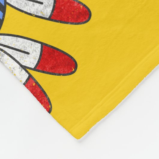 Indiaanse KACHINA - TAWA Zonnemasker 1 Fleece Deken (Hoek)