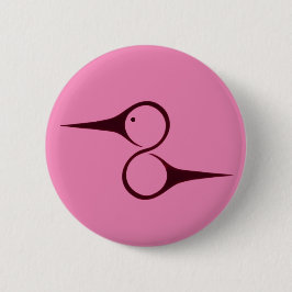 Indiaanse kolibrie symbool ronde button 5,7 cm