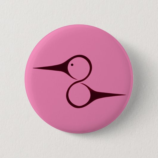 Indiaanse kolibrie symbool ronde button 5,7 cm (Voorkant)