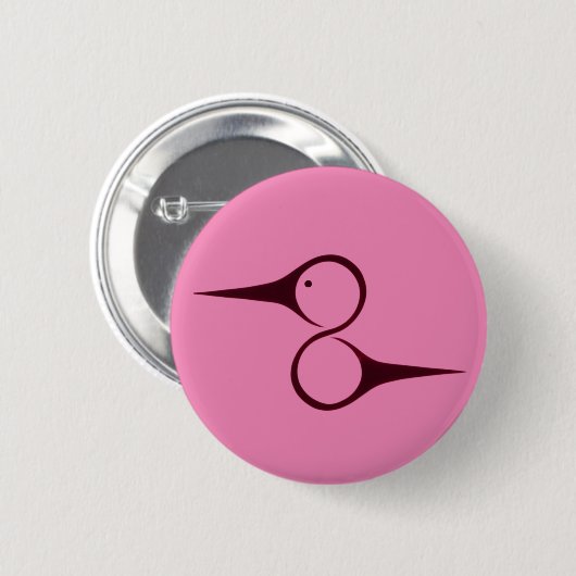 Indiaanse kolibrie symbool ronde button 5,7 cm (Voorkant /achterkant)