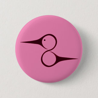 Indiaanse kolibrie symbool ronde button 5,7 cm