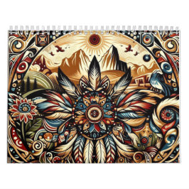 Indiaanse mandala's kalender