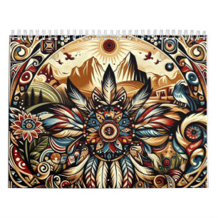Indiaanse mandala's kalender