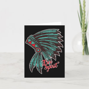 Indiaanse Native American vrije geest Awesome Hall Kaart