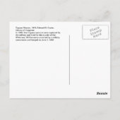  Indiaanse Oorzaak Warrior 1910 Briefkaart (Achterkant)