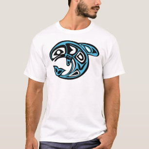 Indiaanse orka walvis, hemelsblauw t-shirt