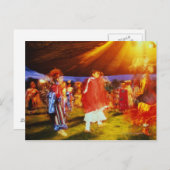 Indiaanse pow wow op de Omak Briefkaart (Voorkant / Achterkant)