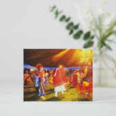 Indiaanse pow wow op de Omak Briefkaart (Staand voorkant)