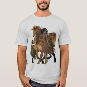 Indiaanse prinses en hengsten Shirt