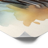 Indiaanse prinses Waterverf Kunst Poster (Hoek)