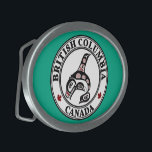 Indiaanse rode zwarte Haida Orca Killer Whale Gesp<br><div class="desc">Versier je spijkerbroek met deze Belt Buckle met een prachtige Haida Killer Whale op een groene achtergrond. Van British Columbia, Canada. Je kunt niet verkeerd gaan met Northwest Coast Haida kunst, het is al tientallen jaren populair. Deze First Nations design zijn ideaal voor kleding en zien er altijd goed uit....</div>