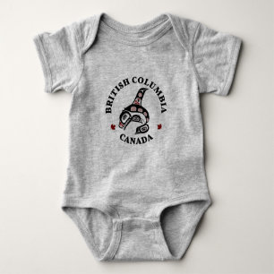 Indiaanse rode zwarte Haida Orca Killer Whale Romper