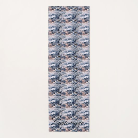 indiaanse rotstekening Thunder_Cove Yogamat (Voorkant)