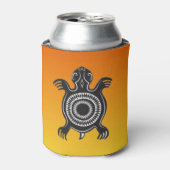 Indiaanse schildpad symbool blikjeskoeler (Blikje Voorkant)